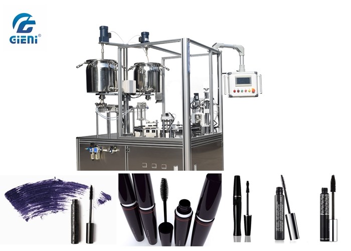 fonction de chauffage matérielle de machine de remplissage de mascara du réservoir 15L avec la capacité 24~30pcs/Min