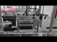 Machine de remplissage de rouge à lèvres liquide à deux réservoirs avec une vitesse de production de 80 à 100 ppm et une précision de ± 0,1 G