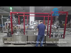 Machine de remplissage à la crème CC à coussin d'air, quatre buses, 40-50 pièces/min