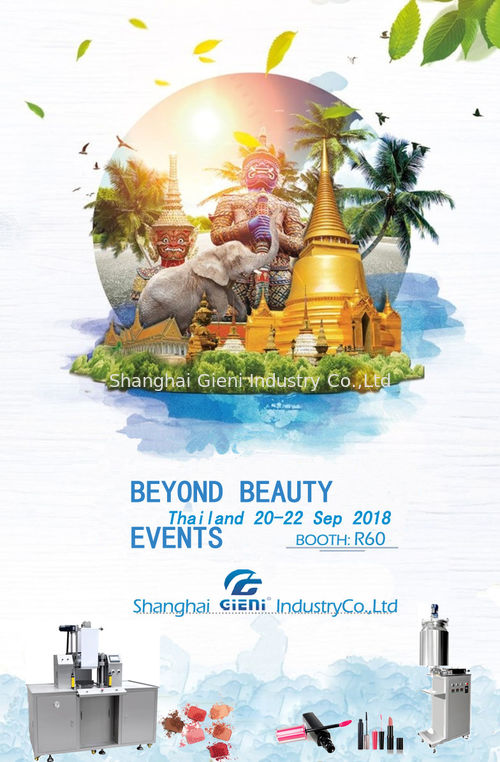 Dernières nouvelles de l'entreprise Gieni s'occupera de la Thaïlande AU DELÀ DES ÉVÉNEMENTS 2018 de BEAUTÉ les 20-22 septembre 2018