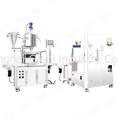 ABB Robot Full Automatic Lip Gloss Mascara Filling Capping Machine Ligne de production