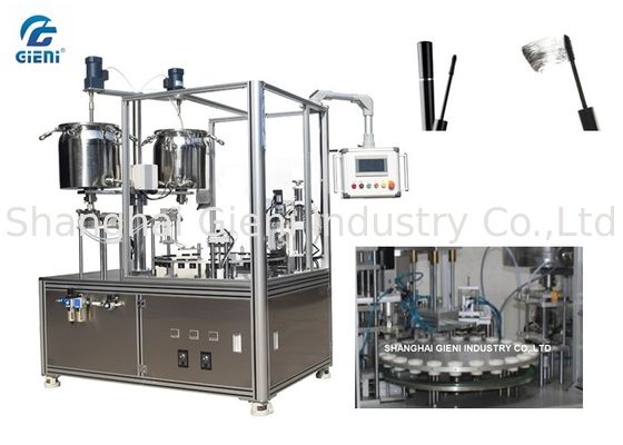 Type rotatoire acier inoxydable de machine de remplissage de mascara avec la brosse insérant le dispositif