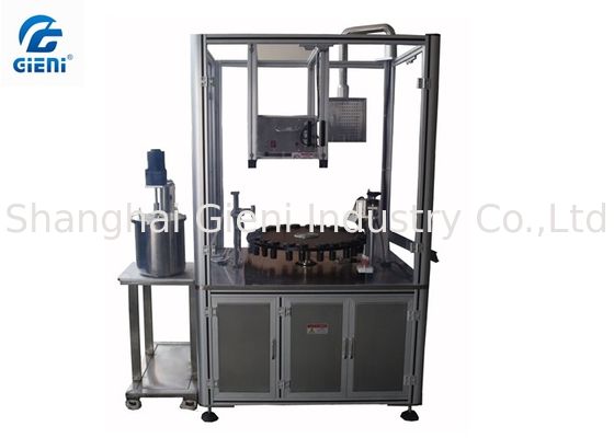 Semi - type rotatoire automatique machine de remplisseur de brosse d'eye-liner de scintillement de maquillage de couleur
