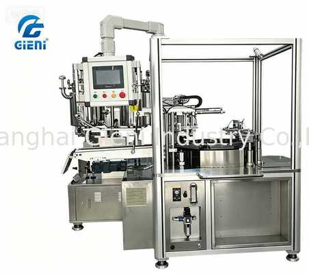 Machine de remplissage rotatif multicolore à grande vitesse avec précision servo-conduite pour la crème CC à coussin d'air