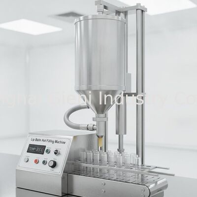 Machine de remplissage de baume à lèvres à buse unique avec élévateur de réservoir et dosage précis pour les applications de remplissage à chaud