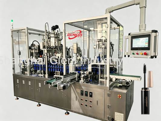 Machine de remplissage de brillant à lèvres à grande vitesse JQH-02 avec sortie de 80 PCS/MIN et système de capsulage rotatif
