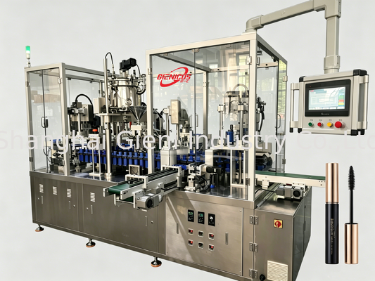 JQH-02 Machine de remplissage automatique à haute vitesse de glossaire à lèvres PCS/MIN Servo Piston Filler Cosmetic Packaging Line