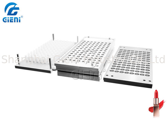 Plateau cosmétique en aluminium de moule de support de rouge à lèvres de 96 cavités