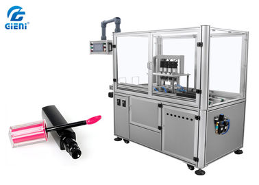 Un bon prix. Machine de capsulage servo de bouteille cosmétique de quatre becs avec la serrure de bride en ligne
