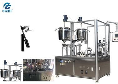 Un bon prix. Semi - équipement remplissant rotatoire cosmétique automatique avec le poids vérifiant le dispositif en ligne