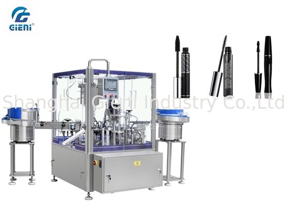 Le PLC commandent le volume de la machine de remplissage de piston 1-30ML pour le mascara de mèche de la fibre 3d