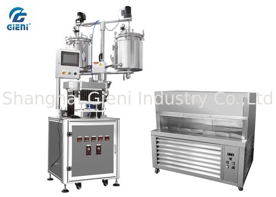 Machine de remplissage de baume à lèvres de 12 becs avec la plate-forme de congélation de double compresseur