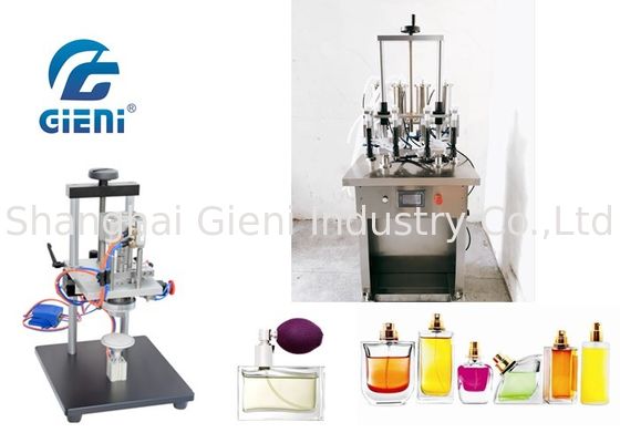 Machine semi automatique 10-20bot/Min de fabrication de vernis à ongles de 4 becs avec le sertisseur