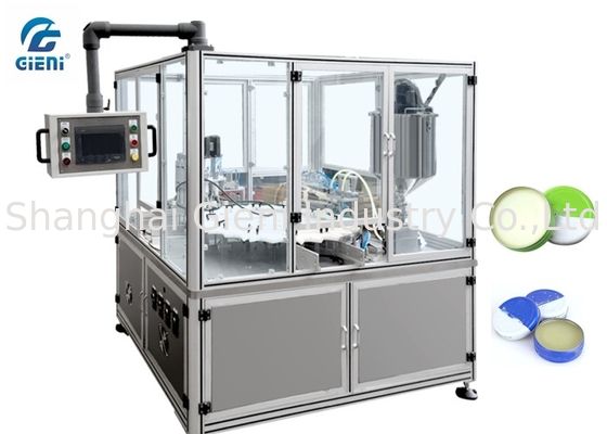 Capsuleur à piston de contrôle de PLC pour la machine de remplissage de VASELINE avec le matériel d'acier inoxydable