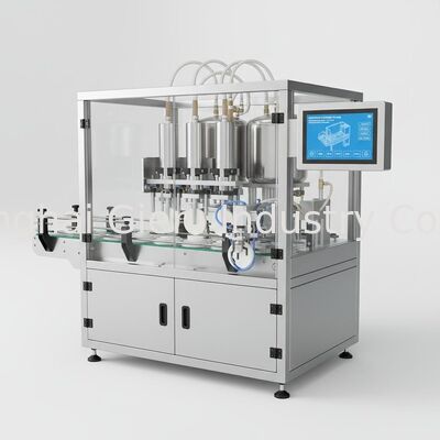 Machine automatique de remplissage de coussins avec placement manuel de l'éponge et four-nozzle Servo remplissage pour la production de crème BB