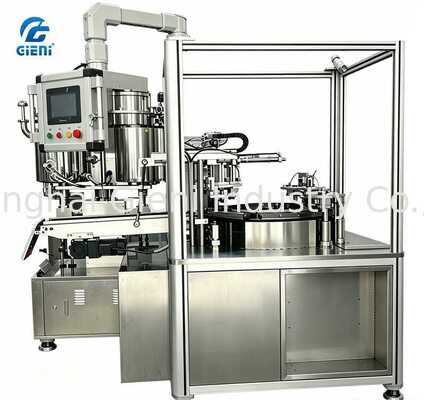 Machine de remplissage rotative pour coussin d'air à haute vitesse à double et triple couleur CC Crème de 20 ml de capacité
