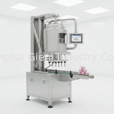 Machine de remplissage à chaud programmable en plusieurs modes avec ascenseur de réservoir pour produits cosmétiques