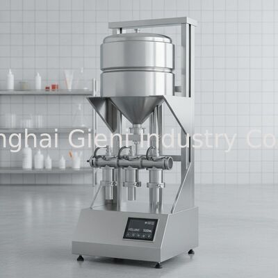 Machine de remplissage à chaud à volume personnalisé avec technologie de levage de réservoir et pistons interchangeables pour le remplissage cosmétique