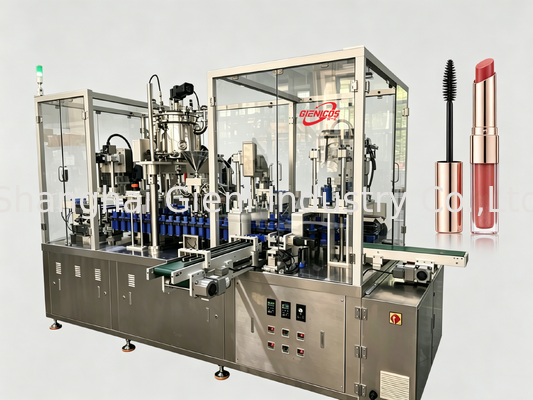 Machine de remplissage de brillant à lèvres à grande vitesse de JQH-02 avec une sortie de 80 PCS/MIN et un matériau SUS304 doté de la technologie de servo-piston