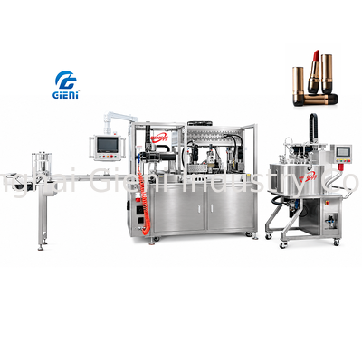 GLU-900 machine de remplissage de rouge à lèvres à refroidissement sous zéro compresseur KANGSHIJIE -20°C 900 pièces/h production