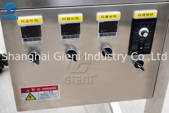 type manuel du réservoir 20L remplisseur de rouge à lèvres de moule métallique avec le convoyeur de refonte