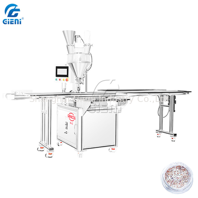 Qualité machine de remplissage lâche de poudre de cosmétique de contrôle de PLC 900pcs/H avec la trémie 25L usine