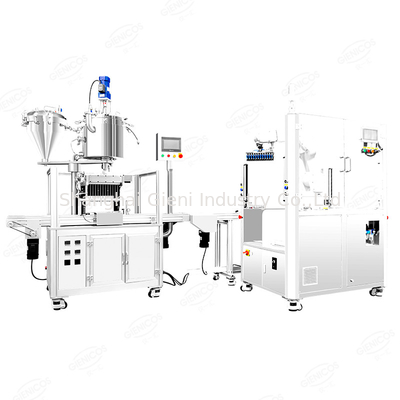Un bon prix. ABB Robot Full Automatic Lip Gloss Mascara Filling Capping Machine Ligne de production en ligne