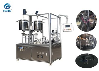 Un bon prix. Machine remplissante et de capsulage AC220V de mascara à piston avec le système de levage en ligne