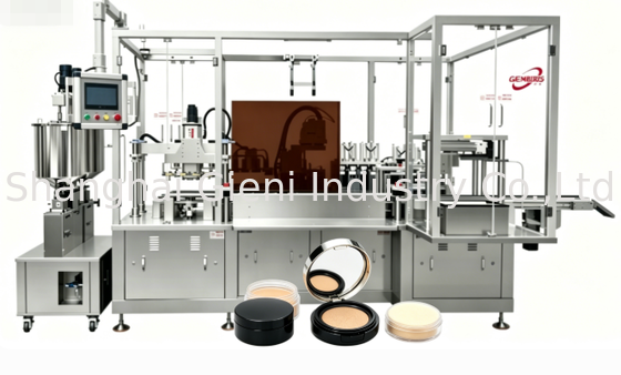 Machine de remplissage de coussin intelligente à détection de pression avec système de pressage à anneau inversé pour une production compacte à grande vitesse de 48 pièces/min