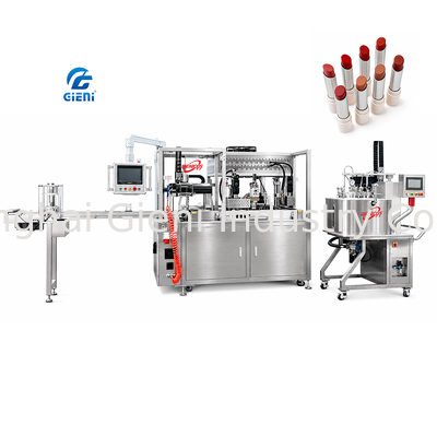 Machine de remplissage de rouge à lèvres multi-formats GLU-900, équipement pour bâtonnets de baume et de fond de teint, inclinaison normale, slim, mini