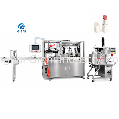GLU-900 machine de remplissage de rouge à lèvres en silicone à vide technologie de démoulage 30L réservoir 112 cavités moule