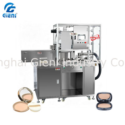 Machine de pressage de poudre cosmétique C-20 avec système de collecte de poussière intégré et récupération de poudre recyclée à une pression maximale de 12 tonnes