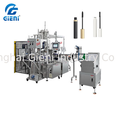 Machine de remplissage et de bouchage rotative à came mécanique pour mascara 40-45 PCS/MIN
