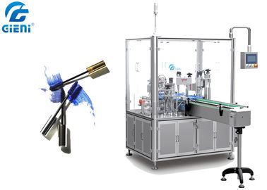 Un bon prix. Peut dactylographier la machine de remplissage liquide rotatoire de mascara avec le système le capsulage automatique en ligne