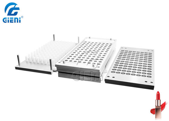 Plateau cosmétique en aluminium de moule de support de rouge à lèvres de 96 cavités