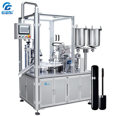 Un bon prix. Machine de remplissage rotatoire semi automatique de lustre de lèvre du réservoir 15L en ligne