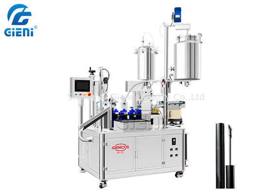 Un bon prix. Moyenne à grande vitesse de machine de remplissage de mascara d'acier inoxydable 84 morceaux par minute en ligne